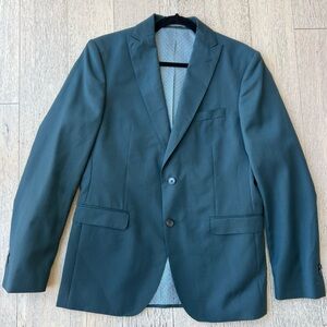Zara Men's Classic Blue/Deep Turquoise Blazer Size 42
